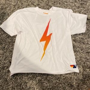 Cute aviator nation lightening bolt tee size small